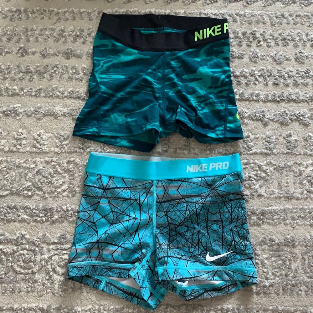 Bundle of two Nike pro shorts
